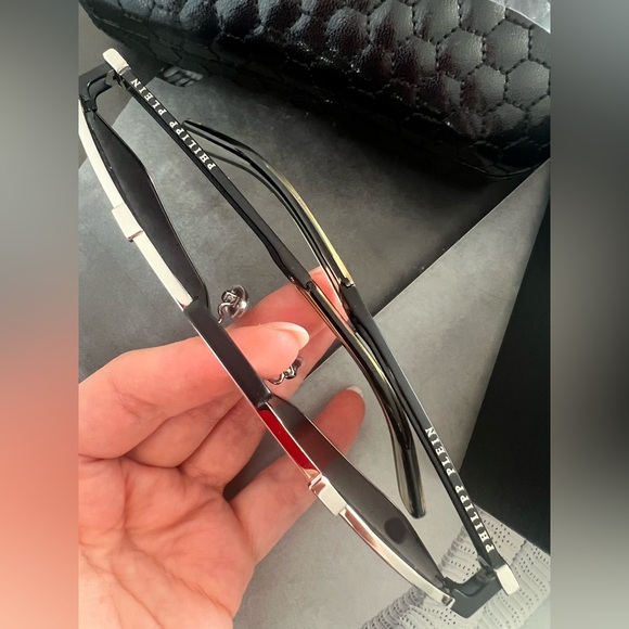 Philipp Plein Silver Aviator Sunglasses - Picture 6 of 6